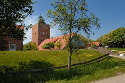 Leuchtturm auf der Insel Neuwerk