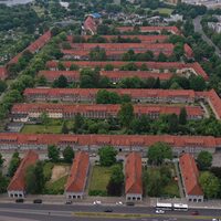 Blick von oben rund um die Kampstraße.