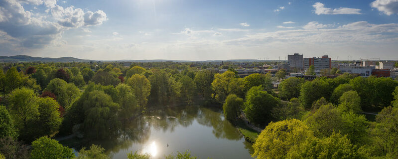 Stadtpark von Salzgitter-Lebenstedt.