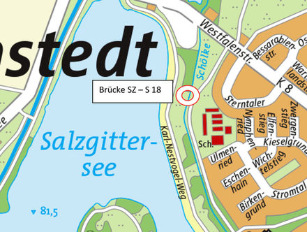 Die Holz-Fußgängerbrücke (die erste aus Richtung Westfalenstraße) wird abgerissen. Mit den Arbeiten wird ab dem 25. Mai begonnen.