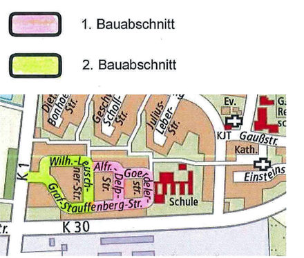 In Fredenberg werden mehrere Straßen saniert.