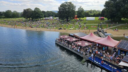 Wasserskianlage auf dem Salzgittersee.